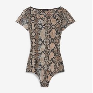 Express Snakeskin Bodysuit